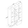 Hanah Home Armario Multiusos Blanco JE145 - 3115